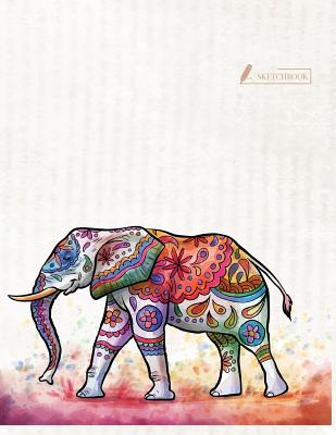 Sketch book: Elephant cover (8.5 x 11) inches 110 pages, Blank Unlined Paper for Sketching, Drawing, Whiting, Journaling & Doodling - Story, Char