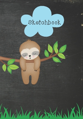 Sketchbook: Cute Sloth Drawing Book For Kids, Women, Teens, Boys and Girls - Rainbow Cloud Press