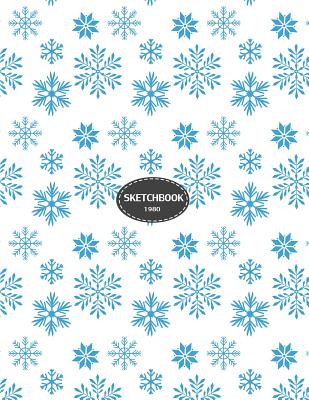 Sketchbook: Snowflake Collection Cover (8.5 X 11) Inches 110 Pages, Blank Unlined Paper for Sketching, Drawing, Whiting, Journaling & Doodling - Lover, Magic