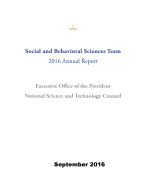 Social and Behavioral Sciences Team: 2016 Annual Report