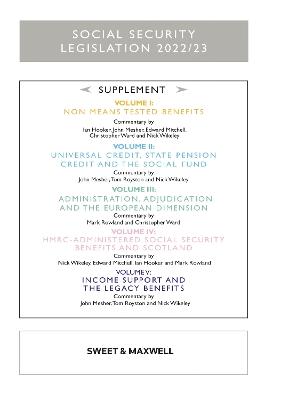 Social Security Legislation 2022/23: Supplement - Wikeley, Nick (General editor), and Hooker, Ian (Commentaries by), and Mesher, John (Commentaries by)