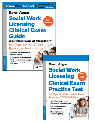 Social Work Licensing Clinical Exam Guide and Additional Print Practice Test Set - Apgar, Dawn, PhD, Lsw, Acsw