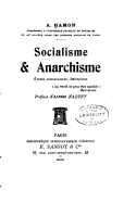 Socialisme Et Anarchisme