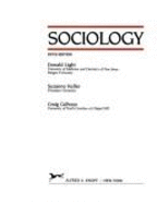 Sociology - Light, Donald