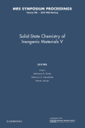 Solid-State Chemistry of Inorganic Materials V: Volume 848