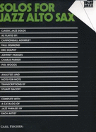 Solos for Jazz Alto Sax - Isacoff, Stuart