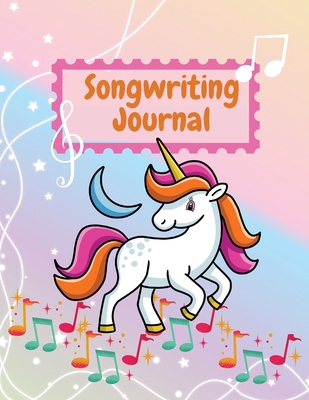 Songwriting Journal: Cute Music Composition Manuscript Paper for Little Musicians and Music Lovers Note and Lyrics writing Staff Paper Large Size 8,5 x 11 - Daisy, Adil