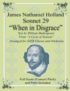 Sonnet 29 "When in Disgrace": Arranged for SATB Choir and Orchestra