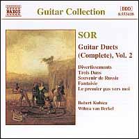 Sor: Guitar Duets, Vol. II - Robert Kubica (guitar); Wilma van Berkel (guitar)