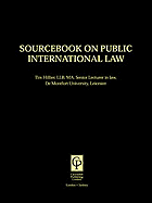 Sourcebook on Public International Law