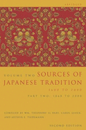 Sources of Japanese Tradition, Abridged: 1600 to 2000; Part 2: 1868 to 2000