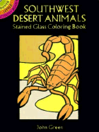 Southwest Desert Animals Stained Glass Coloring Book