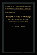 Spanabhebende Werkzeuge Fur Die Metallbearbeitung Und Ihre Hilfseinrichtungen