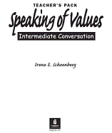 Speaking of Values 1 Teacher's Pack