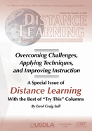 Special Issue of Distance Learning Volume 20 Number 2 2023: Overcoming Challenges, Applying Techniques, and Improving Instruction