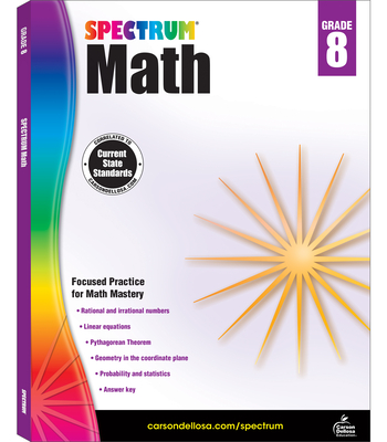 Spectrum Math Workbook, Grade 8 - Spectrum (Compiled by)