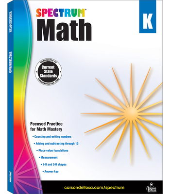 Spectrum Math Workbook, Grade K - Spectrum (Compiled by)