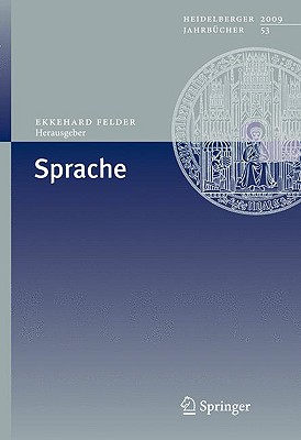 Sprache - Felder, Ekkehard (Editor)