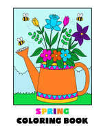 Spring Coloring Book: 35 Spring-Themed Coloring Pages for Children