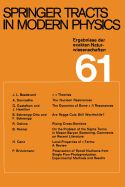 Springer Tracts in Modern Physics: Ergebnisse Der Exakten Naturwissenschaften