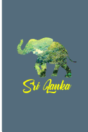 Sri Lanka: Elephant Design Perfect Gift Lined Notebook/Journal (6"x9")
