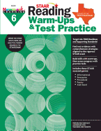Staar: Reading Warm Ups and Test Practice G6 Workbook