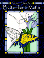 Stained Glass Butterflies and Moths - Tangerine, Press