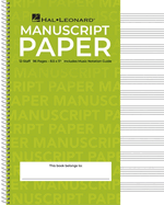 Standard Wirebound Manuscript Paper Green Cover 12 Staves Per Page Music Notation Guide for Composers Students and Musicians Hal Leonard Spiral-Bound Staff Paper