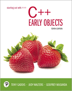 Starting Out with C++: Early Objects Plus Mylab Programming with Pearson Etext -- Access Card Package