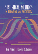 Statistical Methods in Education and Psychology - Glass, Gene V, and Hopkins, Kenneth D