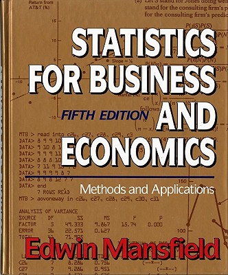 Statistics Business Economics - Mansfield, Edwin