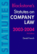 Statutes on Company Law 2003-2004