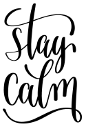 Stay Calm: 6x9 College Ruled Line Paper 150 Pages