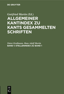 Stellenindex Zu Band 1