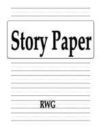 Story Paper: 150 Pages 8.5" X 11"