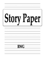 Story Paper: 200 Pages 8.5" X 11"