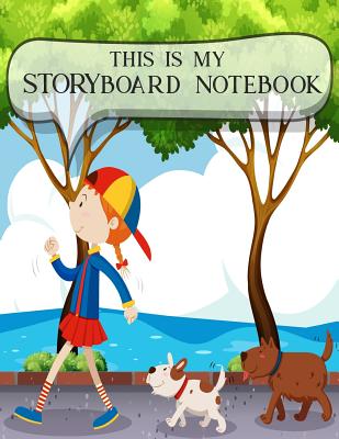 Storyboard Notebook: 1:1.85 - 4 Panels with Narration Lines for Storyboard Sketchbook ideal for filmmakers, advertisers, animators, notebook, storyboard drawings - Marguerite R Peterson
