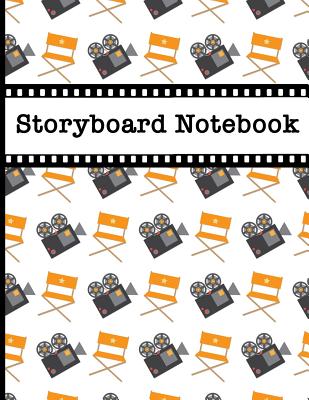 Storyboard Notebook: Filmmaker 16:9 Notebook with Camera & Director's Chair Design to Sketch and Write Out Scenes with Easy-To-Use Template - Designs, Hj