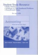 Student Study Resource for Use with Accounting: What the Numbers Mean
