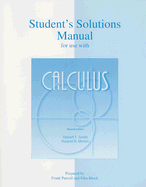 Student's Solutions Manual to Accompany Calculus