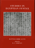 Studies in Egyptian Syntax