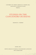 Studies on the Cancionero de Baena