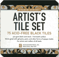Studio Series Artist's Tiles: Black: 75 Acid-Free Black Tiles