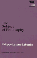 Subject of Philosophy: Volume 83