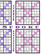 Sudoku: Difficulty Normal - 200 Sudokus with Solutions