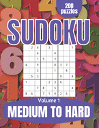 Sudoku Medium to Hard: Large Print Sudoku Puzzles for Adults and Seniors with Solutions Vol 4
