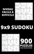 Sudoku - Niveau facile ? difficile: 900 grilles de Sudoku ?tonnantes avec des solutions - Jeu de Sudoku pour les d?butants ou les joueurs avanc?s - Livres de grilles de Sudoku pour adultes pour vous garder occup?s et toujours concentr?s