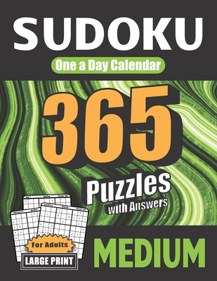 Sudoku One a Day Calendar for Adults: Medium: 365 Puzzles with Answers - Orb, Creative