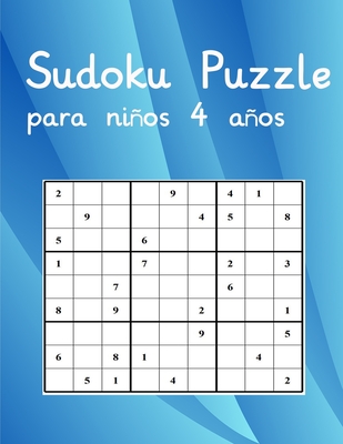 Sudoku Puzzle para nios 4 aos: Juegos de ingenio para nios 4 aos De Fcil a medio - F F M