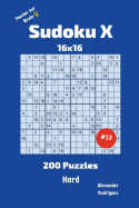 Sudoku X Puzzles - 200 Hard 16x16 Vol.13